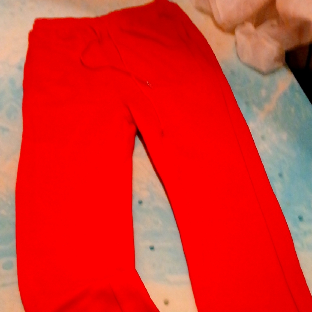 Vibrant Red Sweatpants